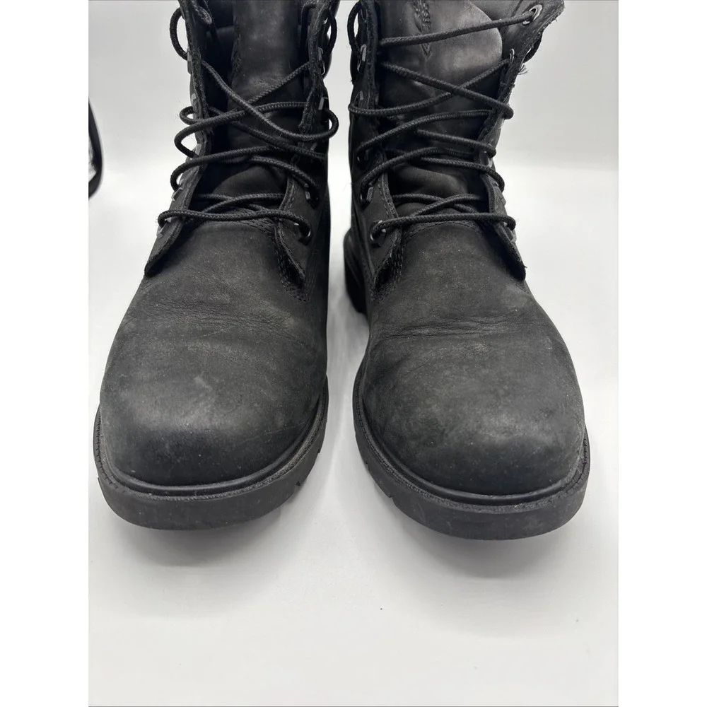 Timberland Linden Woods Women's 6-Inch Waterproof Boots Black Size 7W
